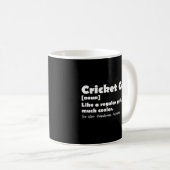 Mug Définition de fille de cricket Amoureux de cricket (Devant droit)
