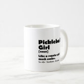 Mug Définition de fille de pickleball Drôle de filles (Devant droit)
