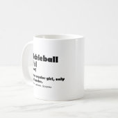 Mug Définition de fille de pickleball Drôle de filles (Devant gauche)
