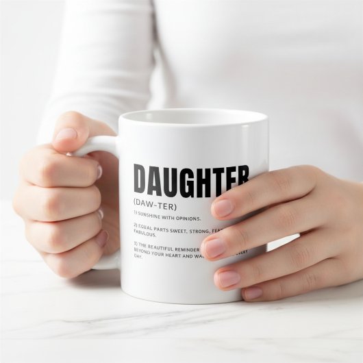 Mug Définition de fille drôle et sincère