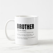 Mug Définition de frère drôle et sincère (Gauche)