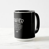 Mug Définition de Funny Lawyer (Devant droit)