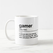 Mug Définition de Gamer (Gauche)