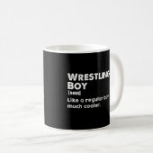 Mug Définition de garçon de lutte drôle Lutteur (Devant droit)