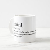 Mug Définition de Gémeaux Cadeau Esthétique Astrologie (Devant gauche)