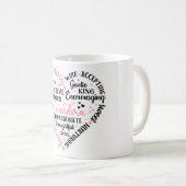 Mug Définition de grand-mère/coeur mignonne (Devant droit)