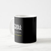Mug Définition de grand-père de softball plus grande d (Devant gauche)