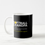 Mug Définition de grand-père de softball plus grande d (Gauche)