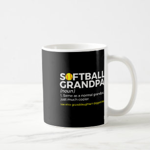 Mug Définition de grand-père de softball plus grande d