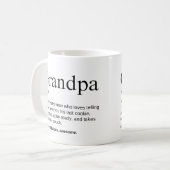 Mug Définition de Grand-père Mignon Adorable (Devant gauche)