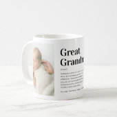 Mug Définition de Grande-Mère 2 Photo (Devant gauche)
