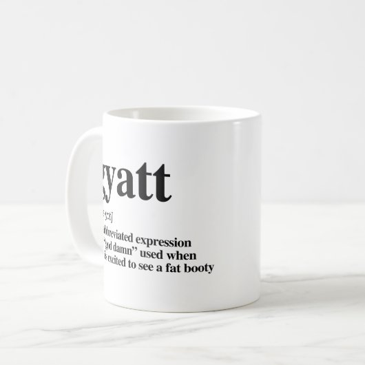 Mug Définition de Gyatt (Devant gauche)