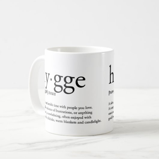 Mug Définition de Hygge (Devant gauche)