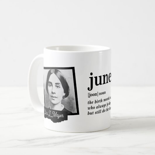 Mug Définition de juin (Devant gauche)