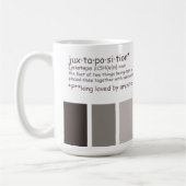 Mug Définition de juxtaposition (Gauche)