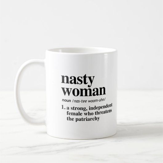 Mug Définition de la femme malsaine (Gauche)