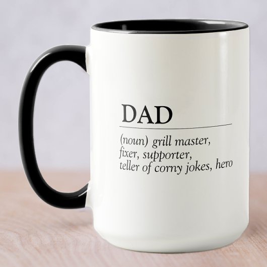 Mug Définition de la Fête des pères papa