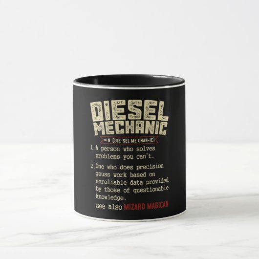 Mug Définition de la mécanique diesel (Centre)