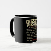 Mug Définition de la mécanique diesel (Devant gauche)