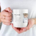 Mug Définition de la meilleure maman de chien | Trois<br><div class="desc">Moderne 3 photo collage tasse. Avec une définition douce de ce qu'est une mère de chien avec de la place pour un message personnalisé. Cette tasse personnalisée fait un cadeau parfait pour la maman chien dans votre vie! Amusant, facile et unique - fait un grand cadeau pour les anniversaires, les...</div>