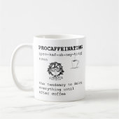 Mug Définition de la procaffeinée (Gauche)