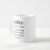 Mug Définition de la réalité (Devant gauche)