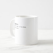 Mug Définition de la récursivité (Devant gauche)