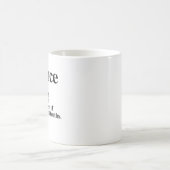 Mug Définition de la Science - la connaissance (Centre)