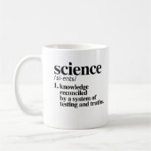 Mug Définition de la Science - la connaissance (Gauche)