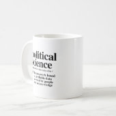 Mug Définition de la science politique (Devant gauche)