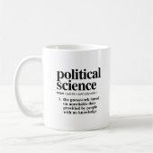 Mug Définition de la science politique (Gauche)
