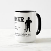 Mug Définition de l'agriculteur (Devant droit)