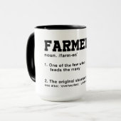 Mug Définition de l'agriculteur (Devant gauche)