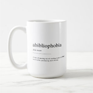 Mug Définition de l'anbibliophobie