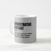 Mug Définition de l'assistant administratif classique (Devant gauche)
