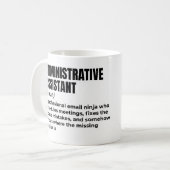 Mug Définition de l'assistant administratif cool (Devant gauche)