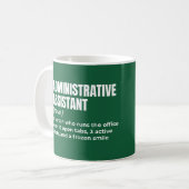 Mug Définition de l'assistant administratif correspond (Devant gauche)