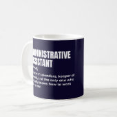 Mug Définition de l'assistant administratif Sarcastiqu (Devant gauche)