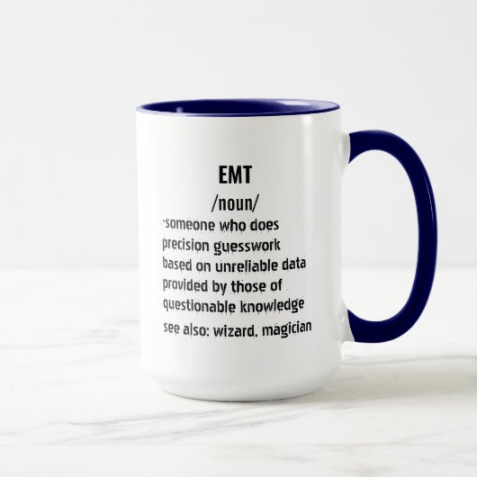 Mug Définition de l'EMT - Santé - urgences EMT Médical (Droite)