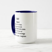 Mug Définition de l'EMT - Santé - urgences EMT Médical (Devant gauche)