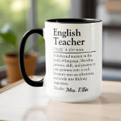 Mug Définition de l'enseignant anglais - Appréciation 