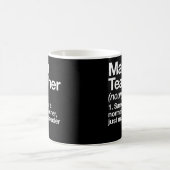 Mug Définition De L'Enseignant En Mathématiques Retour (Centre)