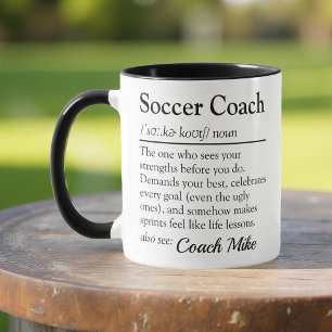 Mug Définition de l'entraîneur de football Appréciatio