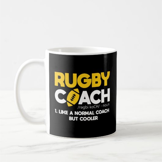 Mug Définition de l'entraîneur de rugby (Gauche)