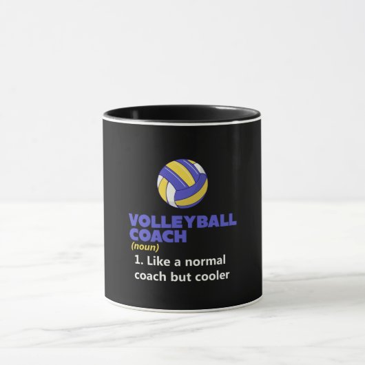 Mug Définition de l'entraîneur de volley-ball (Centre)