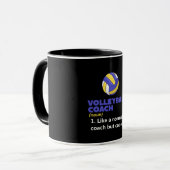 Mug Définition de l'entraîneur de volley-ball (Devant gauche)