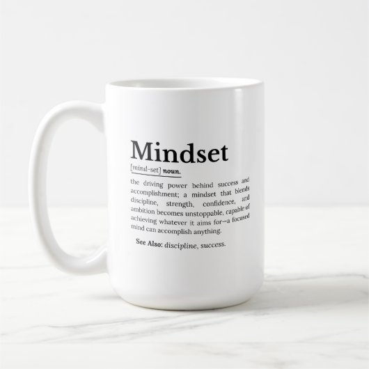 Mug Définition de l'état d'esprit (Gauche)