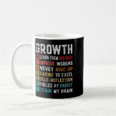 Mug Définition de l'état d'esprit de croissance Auto-c (Gauche)