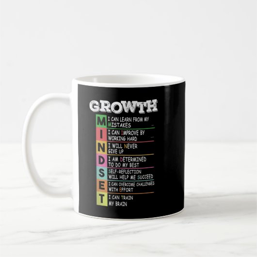 Mug Définition de l'état d'esprit de croissance Motiva (Gauche)