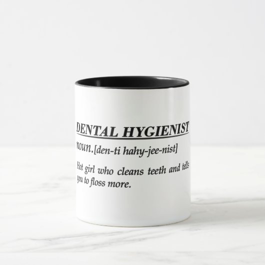 Mug Définition de l'hygiéniste dentaire (Centre)